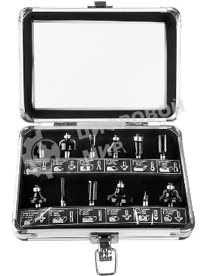 Набор фрез Sturm! 9016-RB-S8-12-3 в металлическом кейсе 12шт