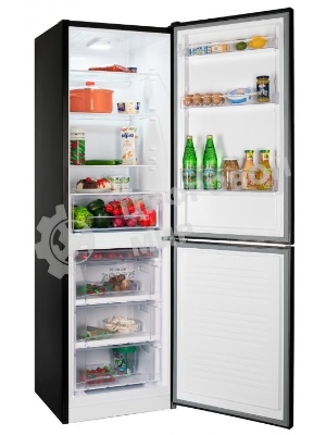 Холодильник Nordfrost NRB 162NF B черный двухкамерный 205/105 л морозилка снизу, No Frost