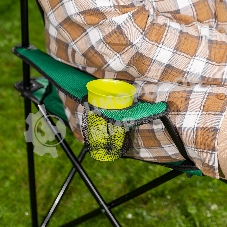 Стул складной Palisad Camping с подлокотниками и подстаканниками 81х51х86 см