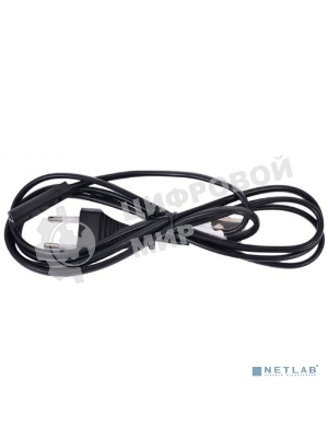 Кабель питания Cablexpert аудио/видео 0,5м, CEE 7/16 - C7, VDE, 2-pin, 2х0,75, черный, пакет (PC-184-VDE-0.5M)