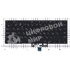 Клавиатура для ноутбука Asus ZenBook Flip 14 UX461FA черная с подсветкой