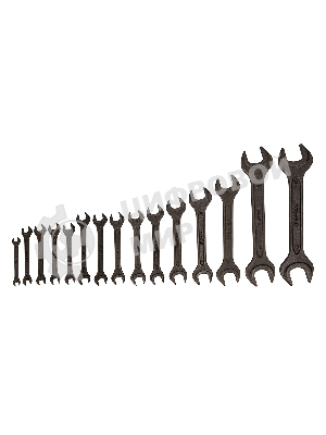 Набор ключей рожковых Сибртех, 6 - 32 мм, 15 шт., CrV, фосфатированные