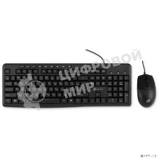 Комплект клавиатура+мышь Oklick S650 проводной, USB, 2000 DPI, чёрный