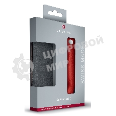 Нож кухонный Victorinox Swiss Classic (6.7191.F1) стальной столовый для овощей лезв.110мм серрейт. заточка красный/черный карт.коробка