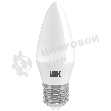 Лампа светодиодная LED 9Вт 230В 4000К E27 свеча LLE-C35-9-230-40-E27 IEK