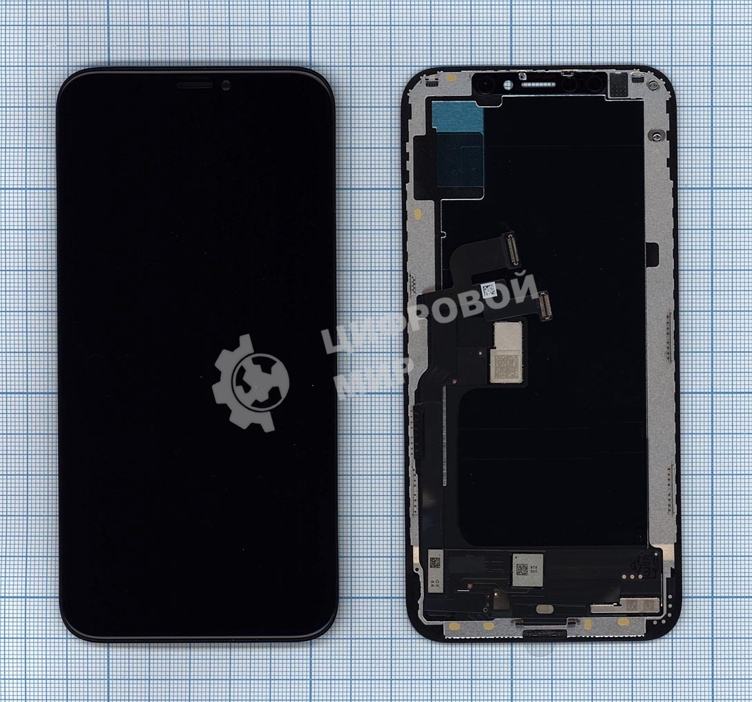 Дисплей для iPhone XS в сборе с тачскрином (AMOLED Fox) черный