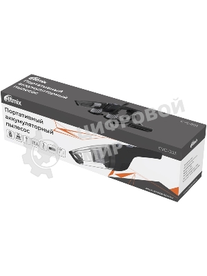Пылесос ручной Ritmix CVC-003 черный/серый, 70 Вт, уборка сухая, пылесборник контейнер 0.32 л