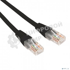 Патч-корд U/UTP Rexant cat.6, RJ45-RJ45, неэкранированный, 26AWG, LSZH, черный, 0.3 м