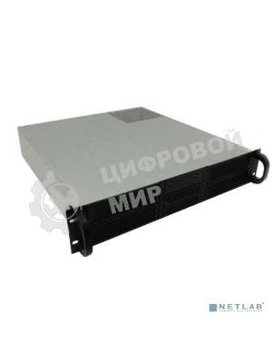 Корпус Procase RE204-D2H5-M-48 2U server case,2x5.25+5HDD,черный,без блока питания(PS/2,mini-redundant),глубина 480мм,mATX 9.6