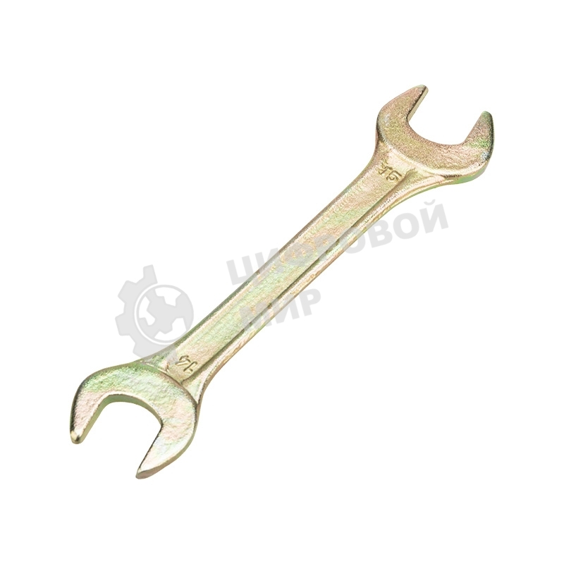 Ключ гаечный рожковый Rexant 14х15 мм, желтый цинк