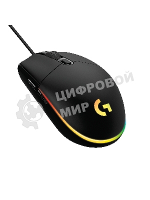 Мышь проводная Logitech G102 LIGHTSYNC черный, 8000 dpi, USB, кнопки - 6
