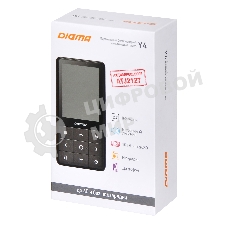 Плеер Hi-Fi Flash Digma Y4 BT 16Gb черный/2.4