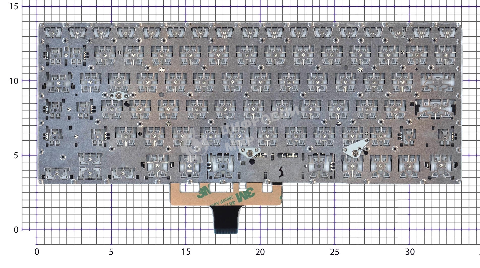 Клавиатура для ноутбука Asus ZenBook Flip 14 UX461FA черная с подсветкой
