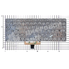 Клавиатура для ноутбука Asus ZenBook Flip 14 UX461FA черная с подсветкой