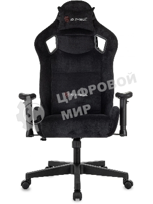 Кресло Zombie Ghost Fabric черный Light-20, ткань (велюр), подголовник