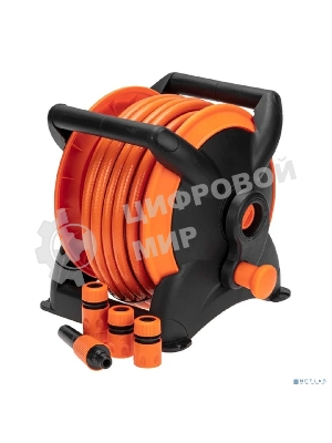 Катушка со шлангом 1/2дюйм 15м 3 коннектора 1 распылитель ЧЕТЫРЕ СЕЗОНА 62-0267
