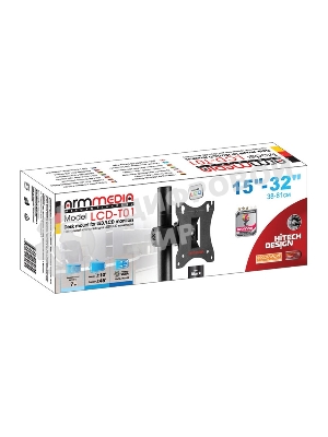 Кронштейн для мониторов Arm Media LCD-T01 черный 15