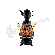 Самовар Centek CT-0092 B (черн+рисунок+золото), 4.0л, 2300 Вт, поддерж.t + LED индикатор