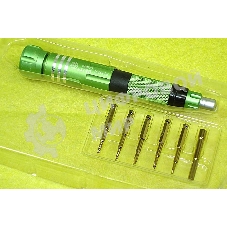 Отвертка со сменными насадками Best BST-8927B зеленая