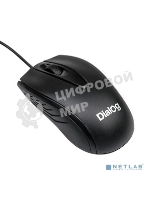 Мышь проводная Dialog Comfort MOС-17U черный, 1200 dpi, USB, кнопки - 3