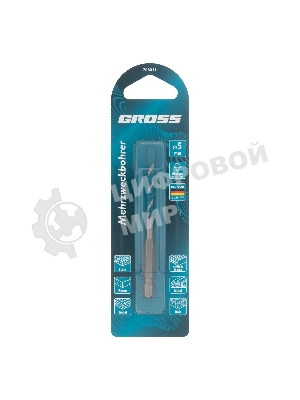 Сверло универсальное Gross Multipurpose PRO, 6-гр. хвостовик, 5мм