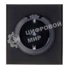 Розетка Kranz STRONG 1-ая с/з с/у, со шторками и крышкой 16А антрацит