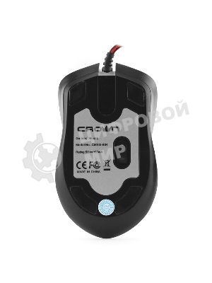 Мышь проводная Crown Gaming CMXG-804 черный, 2000 dpi, USB, кнопки - 9