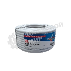 Провод соединительный ПВС Rexant 3x2,5 мм², длина 20 метров, ГОСТ 7399-97