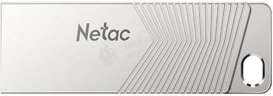 Флешка USB Netac UM1 (NT03UM1N-032G-32PN), 32Gb, USB 3.2, R/W 150/45, серебристый