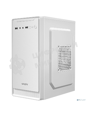 Компьютерный корпус MiniTower Ginzzu B185 White mATX,2xUSB 2.0, белый,w/o PSU, w/o fan (Ginzzu B185)