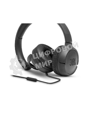 Проводные наушники JBL Tune 500 черный, накладные, jack 3.5 мм, складная конструкция