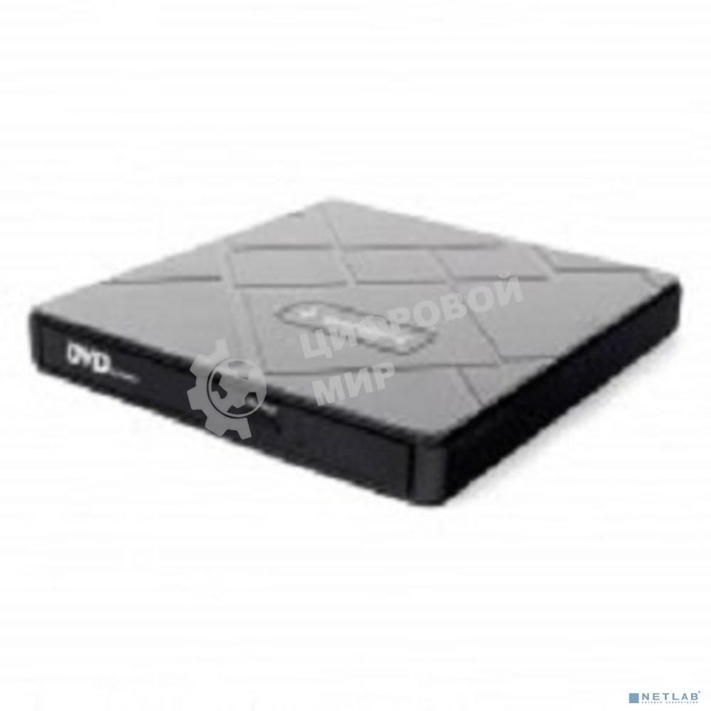Оптический привод внешний со встроенным кардридером и хабом Gembird DVD-USB-04 пластик, черный