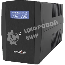 Источник бесперебойного питания Импульс ЮНИОР СМАРТ 1200, 1200/720 ВА/Вт, LCD, USB, RJ11/RJ45, SCHUKOx4