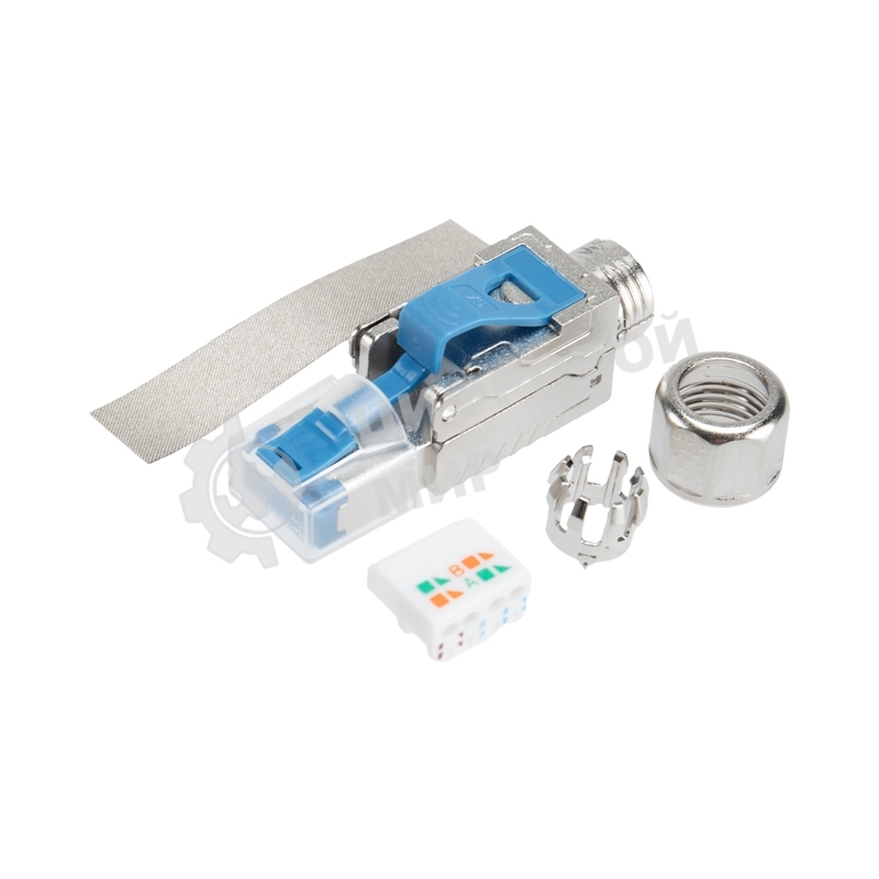 Разъем RJ-45(8P8C) Rexant полевой заделки под витую пару, FTP, CAT 6А (50 µ