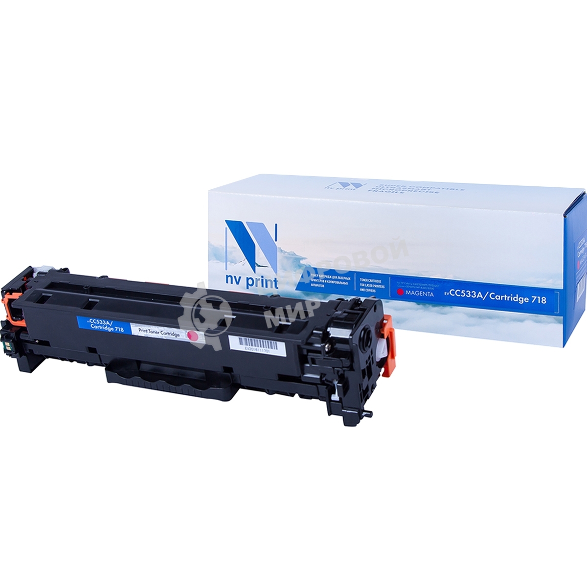 Картридж лазерный NVPrint совместимый HP CC533A/Canon 718 Magenta для для LJ Color CP2025/(2800k)