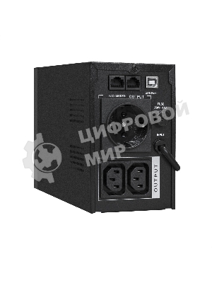 Источник бесперебойного питания ExeGate SpecialPro Smart LLB-650.LCD.AVR.1SH.2C13.RJ.USB 650VA/360W, LCD, AVR,1*Schuko+2*C13, RJ45/11,USB, металлический корпус, черный