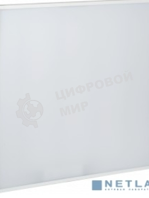 Светильник светодиодный IEK LDVO0-6576-50-4000-K01 ДВО 6576 595х595х25мм 50Вт 4000К опал аналог люм.свет. 4х18 накладных или в потолок Армстронг