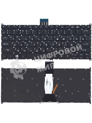 Клавиатура для ноутбука Acer Aspire V5-122P черная с подсветкой