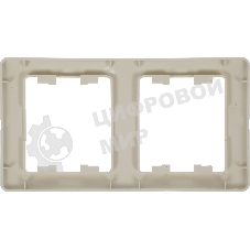 Рамка 2-м Glossa верт. беж. SchE GSL000206