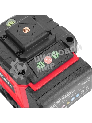 Лазерный уровень м-призм. MTX ML 360-3 Pro SET, 30 м, акк. Li 3000 мА·ч, состоит из 2 частей