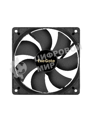 Вентилятор 12В DC ExeGate ExtraSilent ES12025H2P (120x120x25 мм, Hydraulic bearing (гидродинамический), 2pin, 1300RPM, 22dBA)
