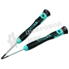 Набор отверток Gross 13347 для точной механики crmo двухкомпонентные рукоятки 6 шт. пласт. бокс