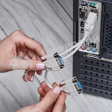 Переходник штекер Rexant VGA - 2 гнезда VGA, провод