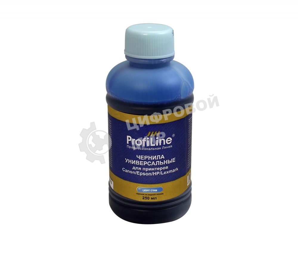 Чернила ProfiLine Premium для принтеров Canon/Epson/HP/Lexmark Light cyan 250 мл водн