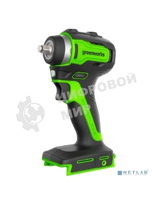 Гайковерт ударный аккумуляторный GreenWorks GD24IW200, 24v, 200 Нм, без АКБ и ЗУ (3803607)
