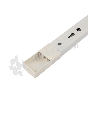 Шинопровод однофазный с кабельным вводом и заглушкой для трековых светильников Rexant 1 м белый с