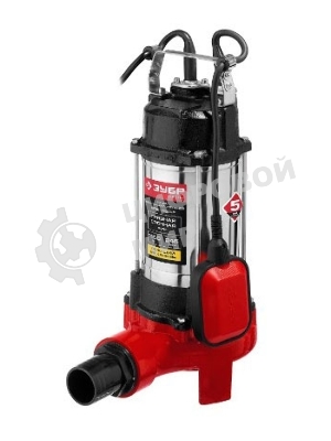 Насос ЗУБР НПФ-1100-Р фекальный погружной 1100Вт пропускная способность 245 л/мин напор 8м чугунн