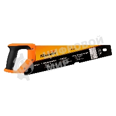 Ножовка по дереву Sparta 400 мм, 7-8 TPI, зуб-2D, каленый зуб, линейка, двухкомпонентная рукоятка