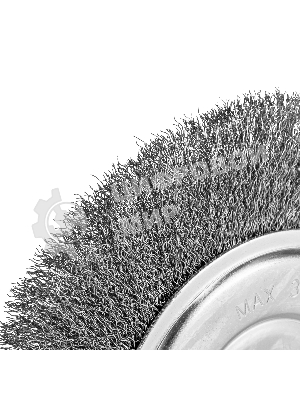 Щетка для УШМ Сибртех, 200 мм, посадка 22,2 мм, плоская, витая проволока