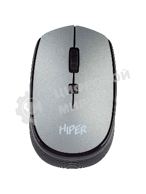 Мышь беспроводная HIPER HOMW-081 серый, 1600 dpi, радиоканал, USB, кнопки - 4